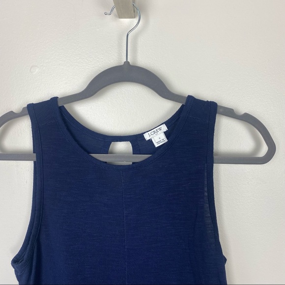 J Crew Womens Peplum Tank Top Blue Flowy Striped Size S - Picture 4 of 8
